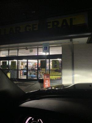 Closed hours before sign says