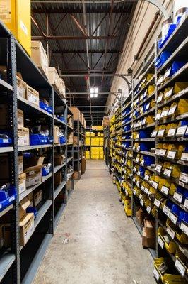 Warehouse aisle