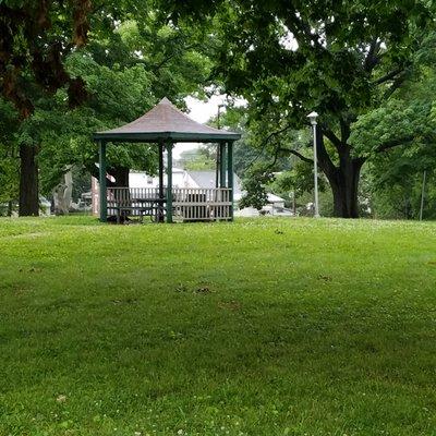 small shelter in the middle