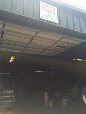 Bring your electronic recyclables here!