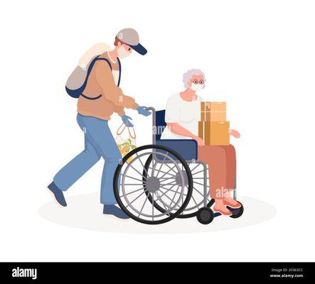 Provide patients with physical escort assistance to doctors, dental visits as well as personal travels such as dinner, theater, shopping e