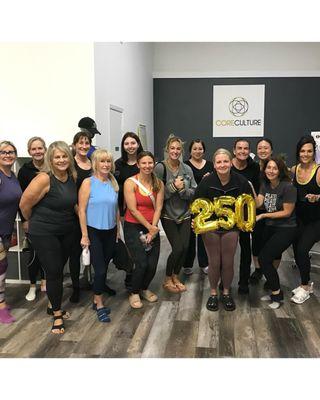 Hit my 250th class! WooHoo!