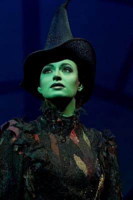 Jackie Burns as Elphaba in WICKED. Photo by Joan Marcus.