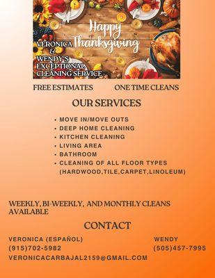 Veronica & Wendys Exceptional Cleaning Service