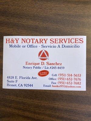H&Y Notary Services