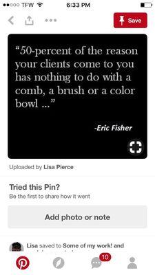 Examples of one of the stylists that work here .. Bonnie Rogers