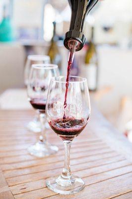 A wine tasting at Bacchus Wine Made Simple.