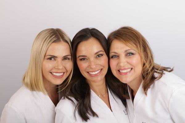 Rachel Thompson, RN, Carla Crespo, MSHS, PA, and Meet Stacy Wright, RN at Stoker Plastic Surgery.