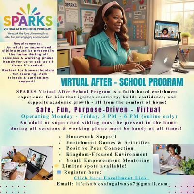 Sparks Virtual After-School Program