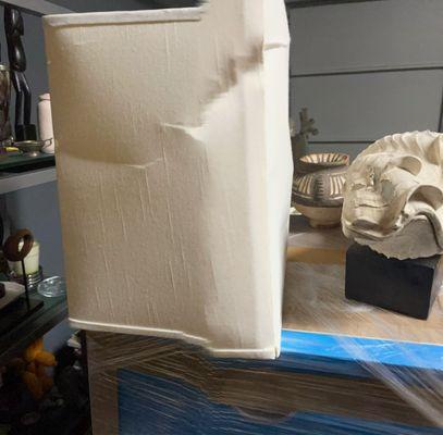 Heavy things were packed with fragile items.