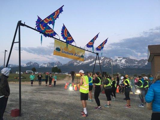 Start line at 5:45 in the morning