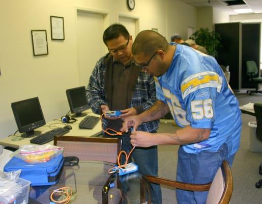 Fiber Optics Hands-on session at Computer Training Consultants