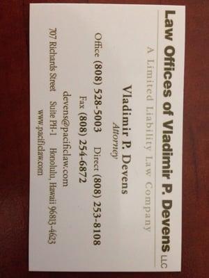 Law Offices of Vladimir P Devens, LLC