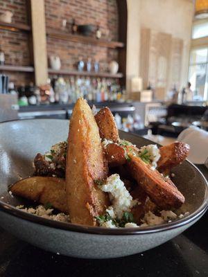 Fries and Feta - ask for it with a side of their tarragon aioli, trust me!