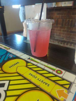 Spicy dragon fruit lemonade