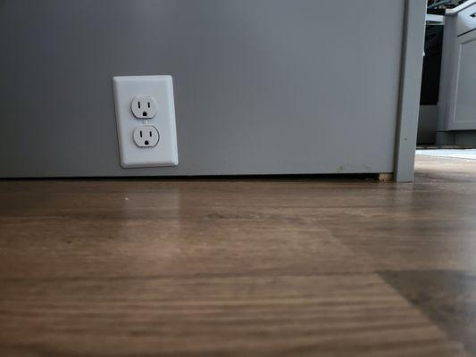 Uneven cabinet install