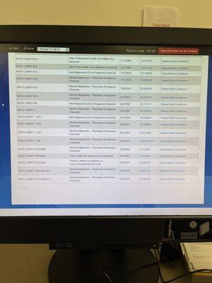 Superior Court of California Los Angeles computer screen shot of Medical Malpractice cases under The name Larry Khoo et Al on April 18,2022.