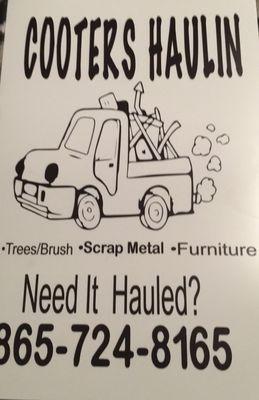 Cooter hauling and moving