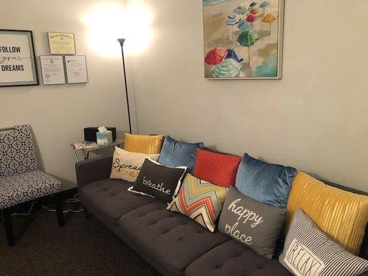 Therapy Office & A Safe space where will talk about your issues and get them resolved.