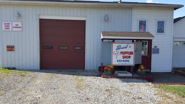 Brads Muffler Shop Located on S. 6th St. Across from South Lawn Cemetery in Coshocton