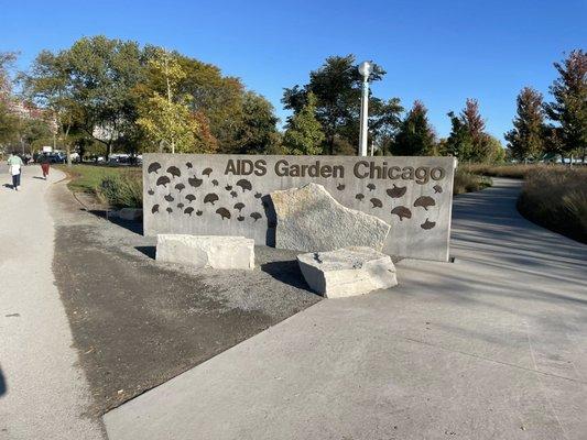 AIDS Garden Chicago Monument
