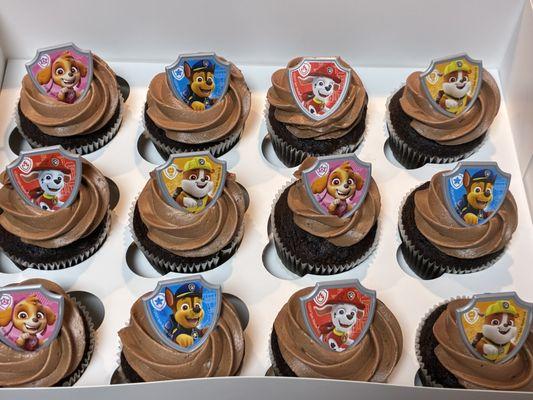 Paw patrol theme cupcakes