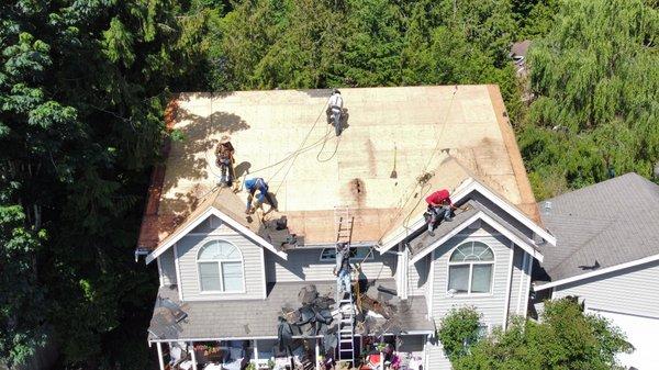 New roof on this beautiful house