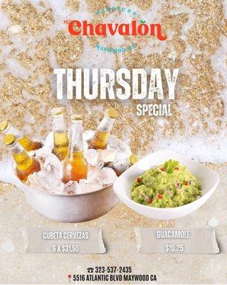 Ven a disfrutar de nuestra especial del jueves!!