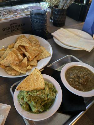 Chips salsa and guac