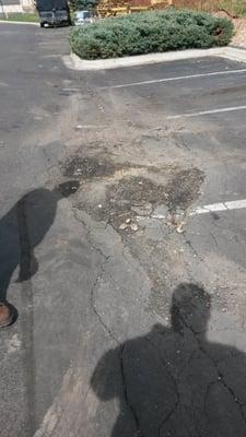 Water pipe broke and this is what happened