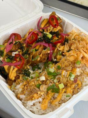 Korean fried chicken plate