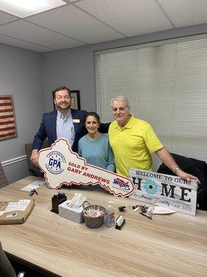 Congratulations on your new home Andrea and David!