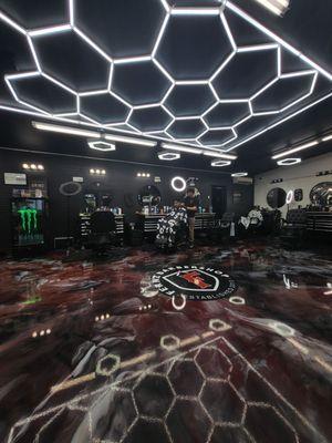 inside of the Barbershop