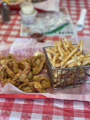 Fried whole belly lunch.