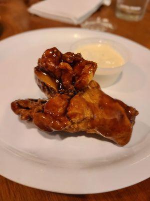 Teriyaki chicken wing - it is like twice the size of a normal wing!