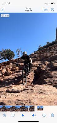 Descending Hangover Trail in Sedona