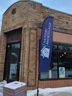 New street flag outside the Minneapolis Branch