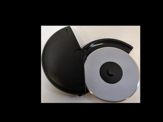 5 Inch Black Pizza Cutter With Stainless Steel Blade