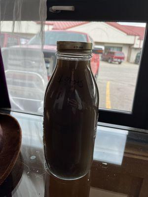 The liquid after cleaning my car seats and mats (i.e. forbidden car soup)