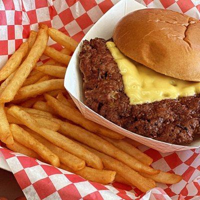 The Smash with fries.