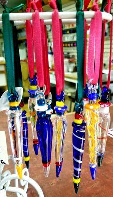 Blown glass on the tree. #festive