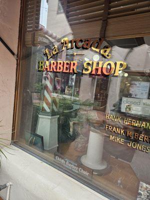 Circa 1895 child barber antique horse chair in the window!