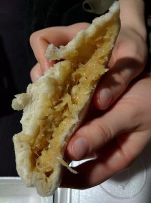 Cabbage filled bun. Awesome!