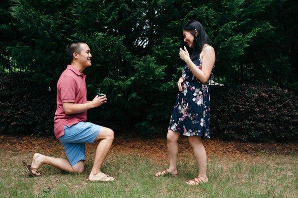 Proposing to my now fiancee!