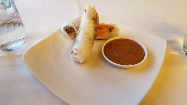 Spring rolls.