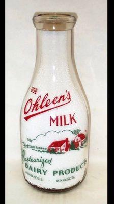 an example of the milk that Strand's Store used to sell during the 1950-s