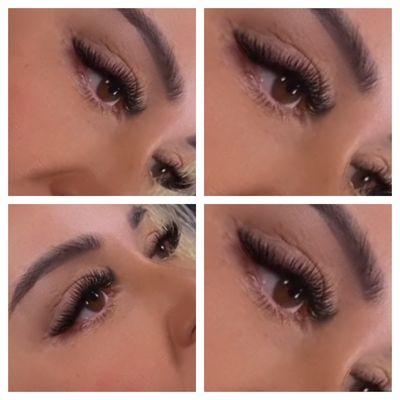 Volume lash extension set