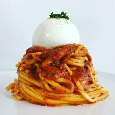 Tomato & Basil Spaghetti with Burrata