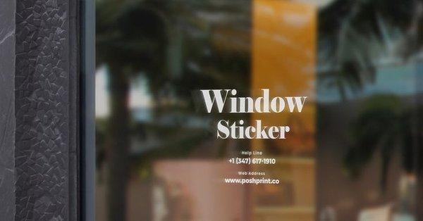 Window Letter Cut Decals Print
