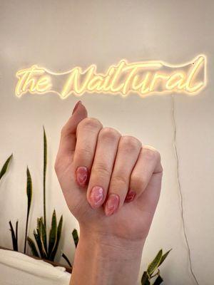 The Nailtural Valentine's nails by Brenda